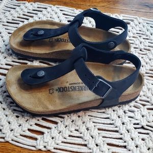 Brand New Birkenstock Black Gizeh Sandal Size 6 36
